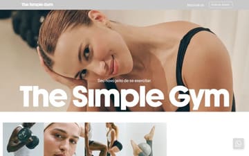 The Simple Gym website preview