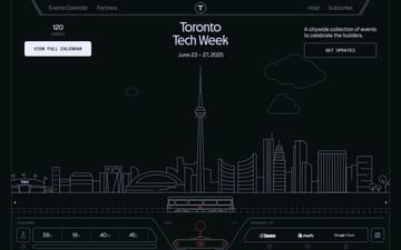 Toronto Tech Week website preview