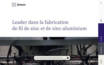 Zinacor website preview