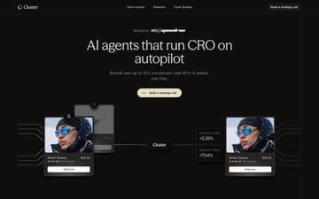 Cluster website preview