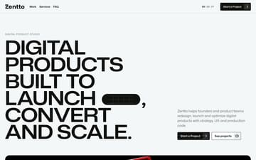 Zentto website preview