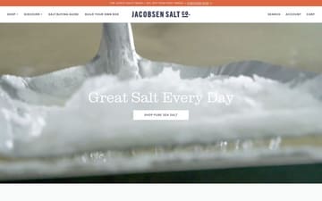 Jacobsen Salt website preview