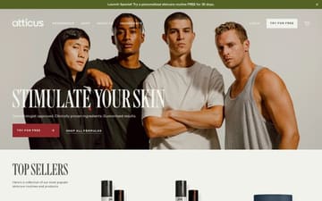 Atticus website preview