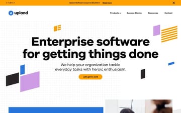 Upland Software website preview