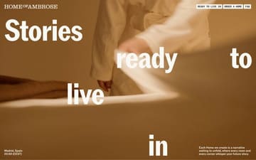 Home of Ambrose website preview