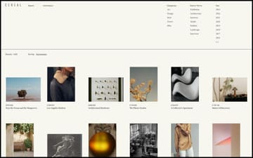 Cereal website preview