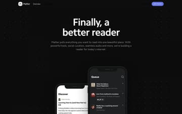 Matter website preview