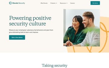 Elevate Security website preview