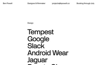 Ben Powell website preview