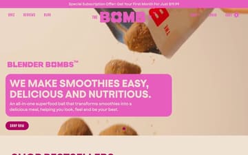 The bomb co website preview