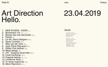 Thibault Priou website preview