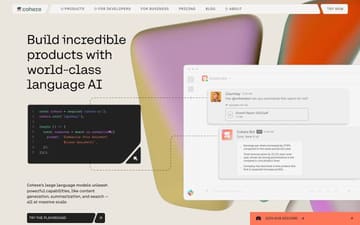 Cohere website preview