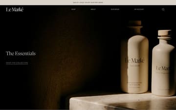 Le Marke website preview