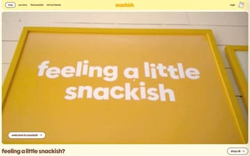 Snackish website preview