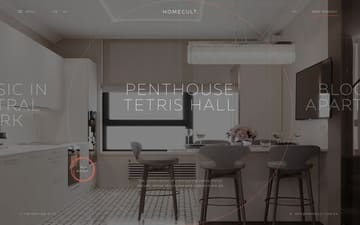 Homecult website preview