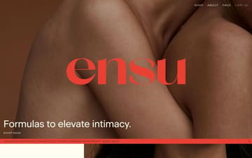 Ensu website preview