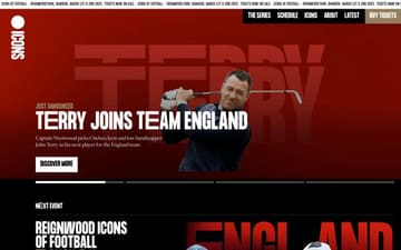 Icons Series website preview