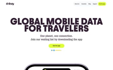 Firsty website preview