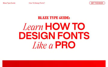 Blaze Type guide website preview