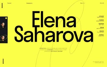 Elena Saharova website preview
