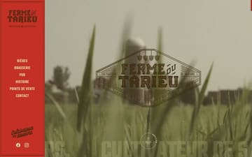 Ferme du Tarieu | Brasserie & Distillerie website preview