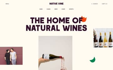 Native Vine website preview