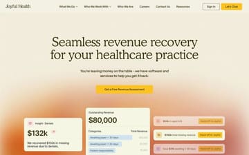 Joyful Health website preview