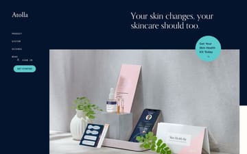 Atolla Skin Health System website preview