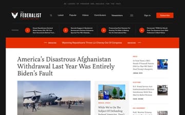 The Federalist website preview