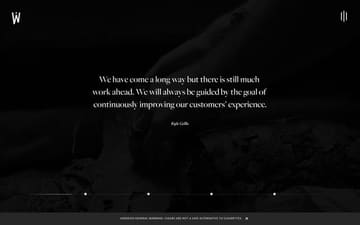 Warped Cigars website preview