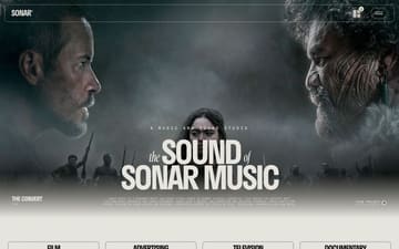 Sonar Music website preview