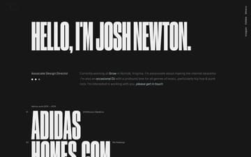 Josh Newton website preview