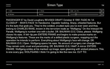 Simon Type website preview