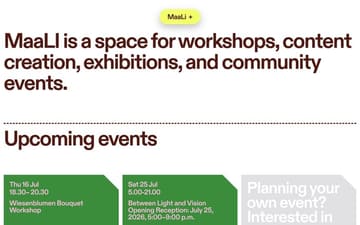 Maali website preview