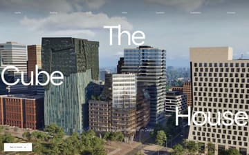 The CubeHouse website preview