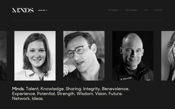 We Are Minds website preview