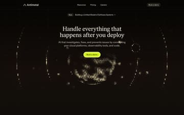 Antimetal website preview