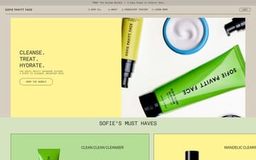 Sofie Pavitt Face website preview