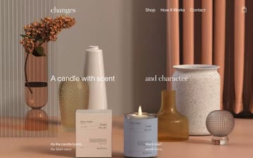Changes Candles website preview