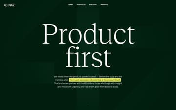 N47 website preview