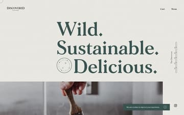 Discovered Wildfoods website preview