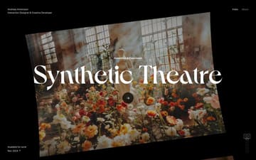 Andreas Antonsson website preview