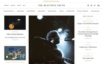 The Beautiful Truth website preview