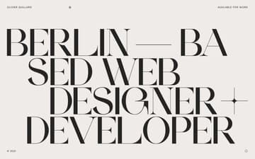 Olivier Guillard website preview