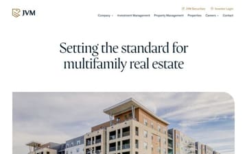 JVM realty website preview