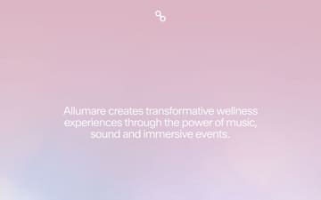 Allumare website preview