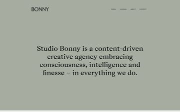 Studio Bonny website preview