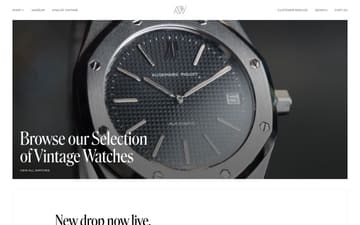 Amsterdam Vintage Watches website preview