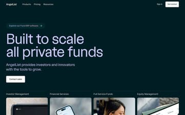 AngelList website preview
