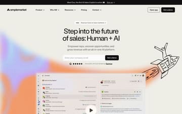 Amplemarket website preview